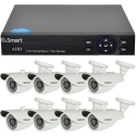 U Smart DVR Kit 8 rooms Bullet video surveillance